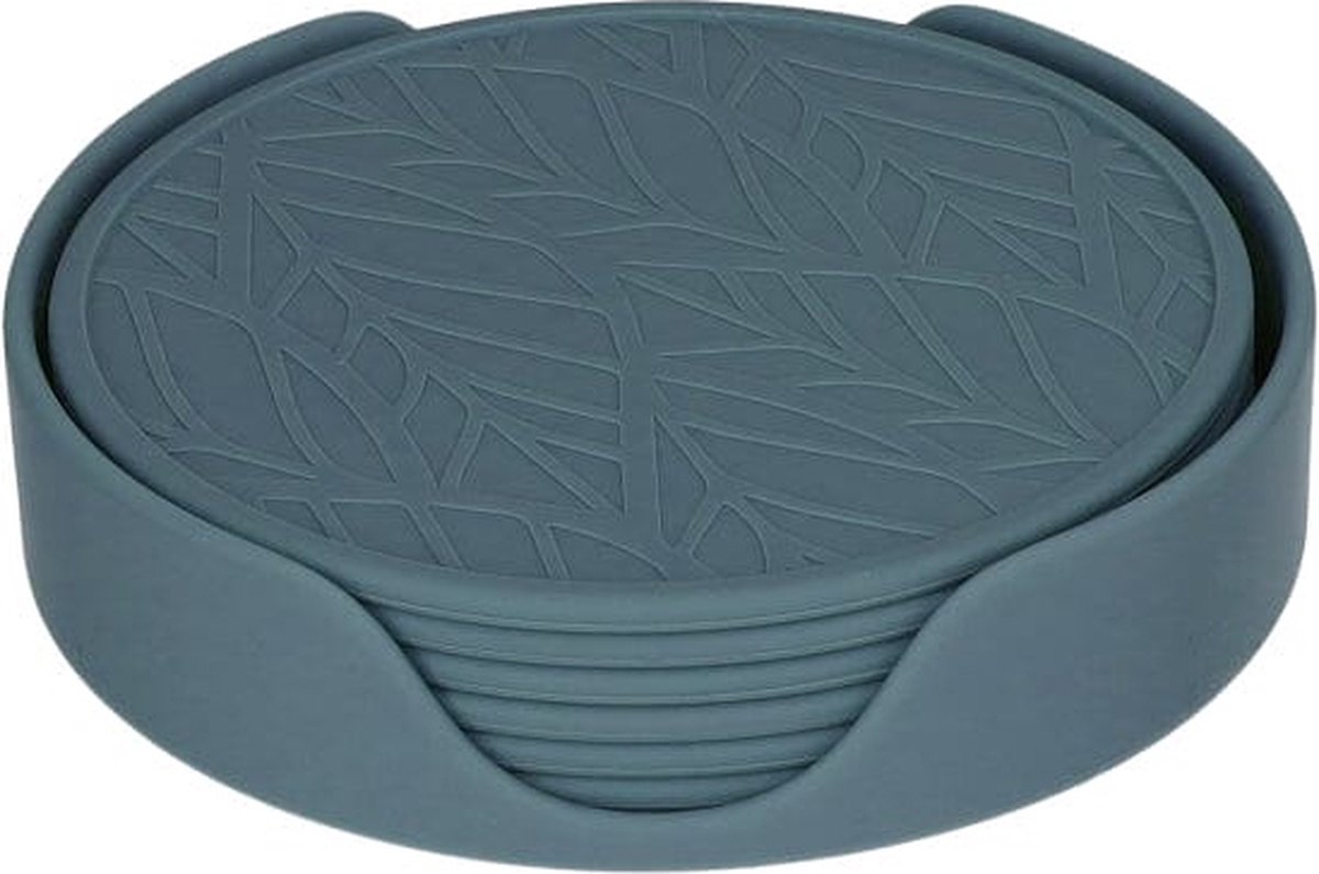 Tools2Cook - Siliconen Onderzetterset (7 stuks) Blue Berry
