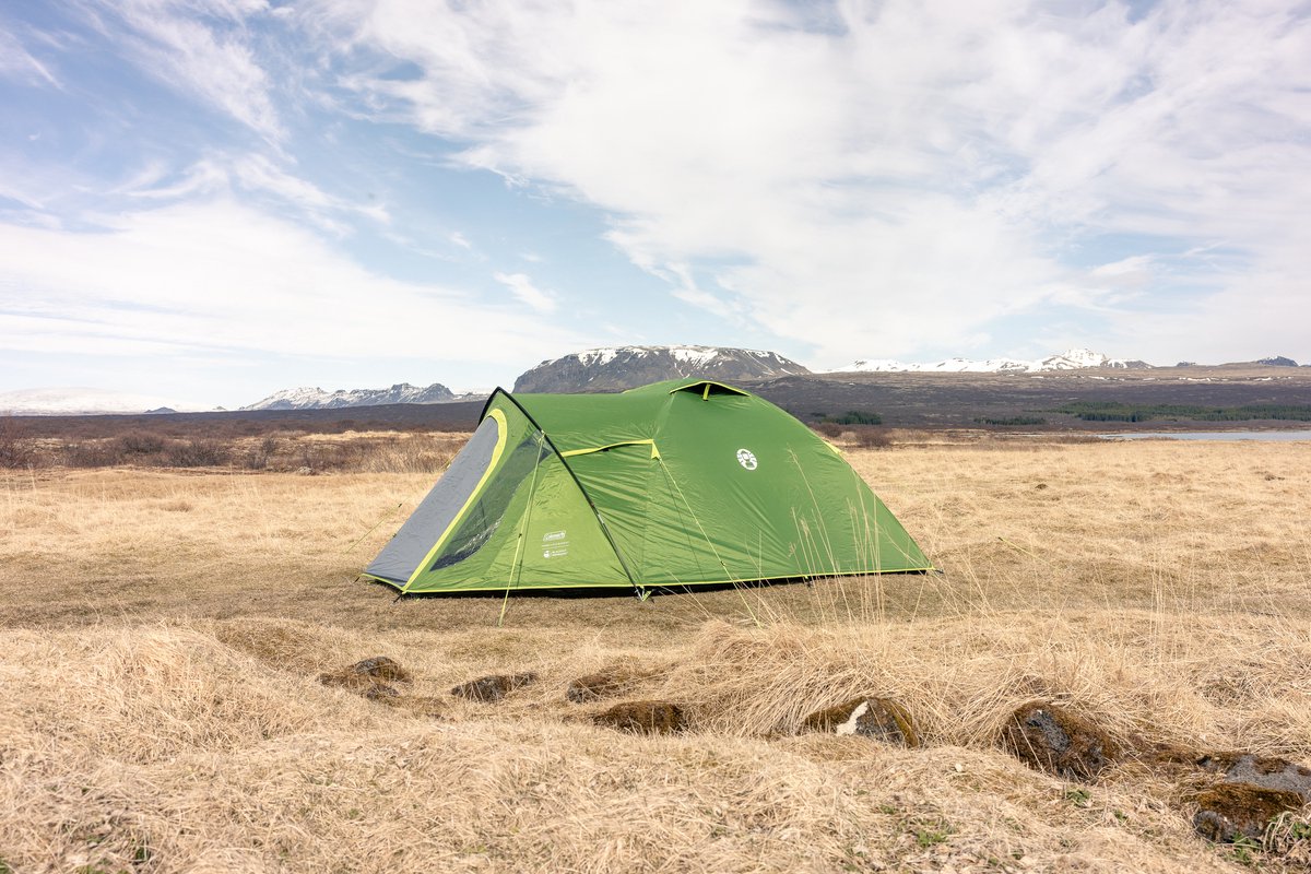 Coleman Darwin 4 Plus Blackout familietent – 4 persoons tent – verduisterende tent – waterdicht - groen – foto 7