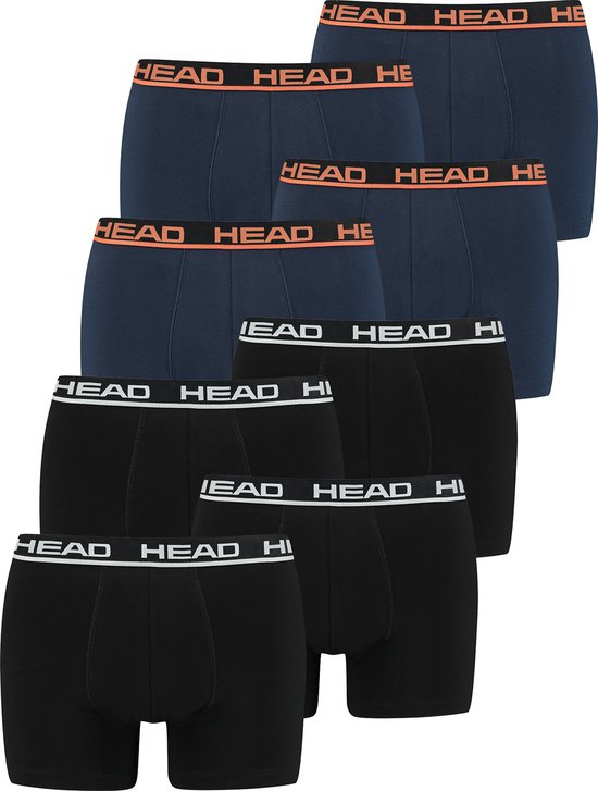 HEAD Boxershorts voor heren, onderbroeken, ondergoed, verpakking van 7 stuks, voordeelverpakking, blauw/zwart/grijs (004), S