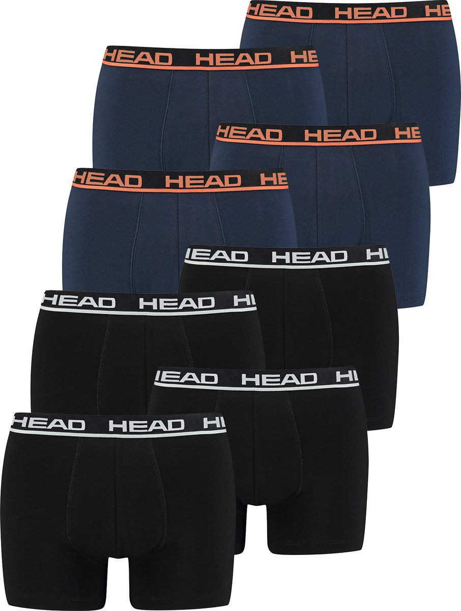 BOXERS Set van 8 Head Heren Basic Boxer Broek Shorts Ondergoed Ondergoed Set van 8 Oranje