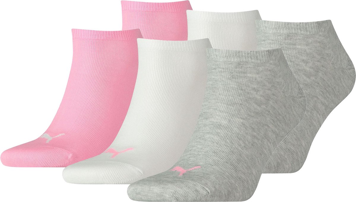 SOKKEN 6 paar Puma sneaker onzichtbare sokken 49 Unisex sokken voor dames en heren Roze