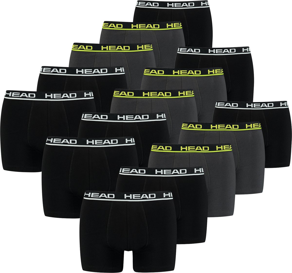 BOXERS Set van 15 HEAD Basic Boxers Boxershorts voor heren