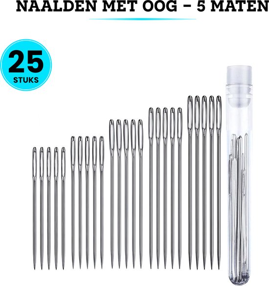 21 stuks lederen naalden, naainaalden, lederen naalden, vulnaalden, set stopnaalden met groot oor, voor gebogen naainaald, leren naalden, leren gereedschap 21 stuks lederen naalden, naainaalden, lederen naalden, vulnaalden, set stopnaalden met groot oor, voor gebogen naainaald, leren naalden, leren gereedschap