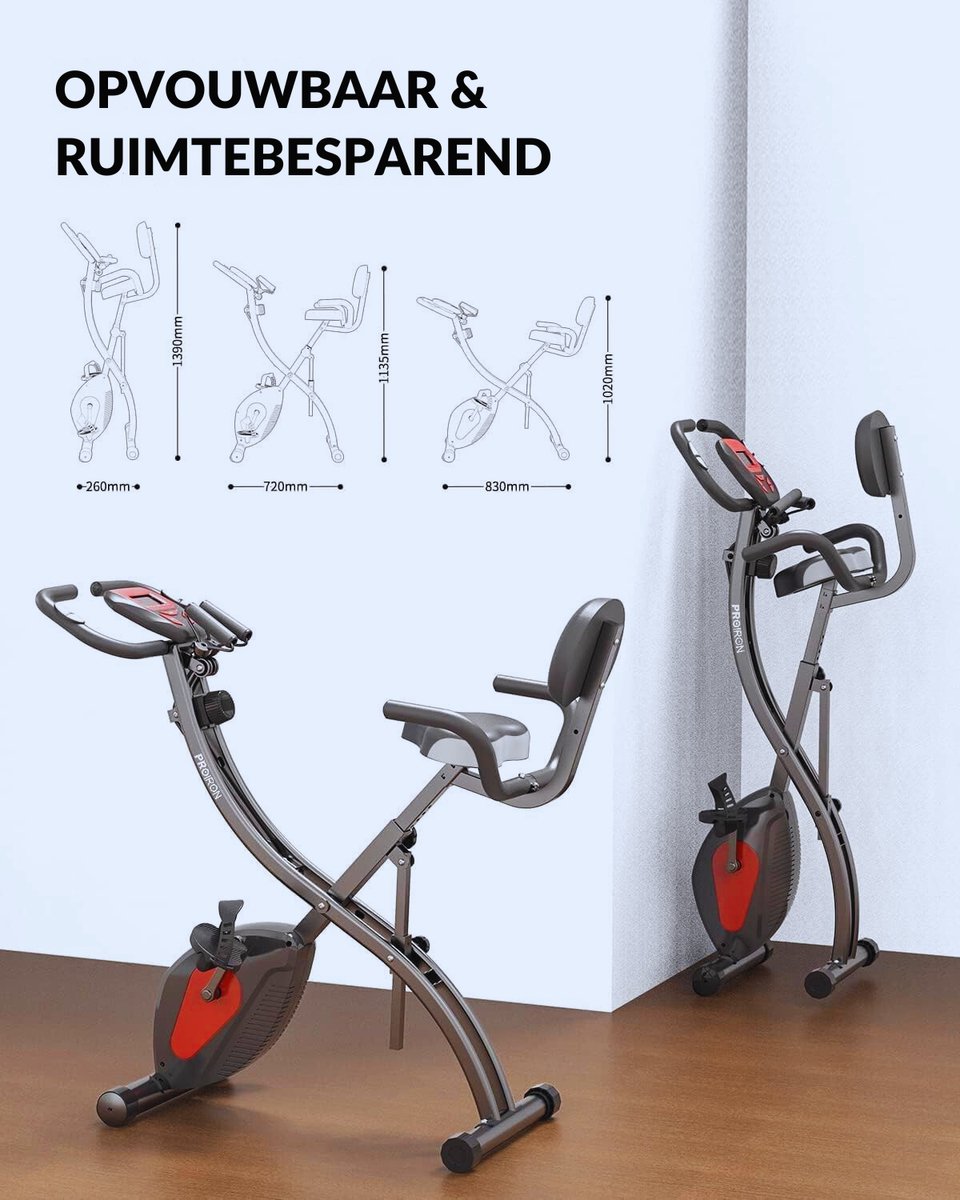 Opvouwbare Hometrainer Met 8 - afbeelding 2