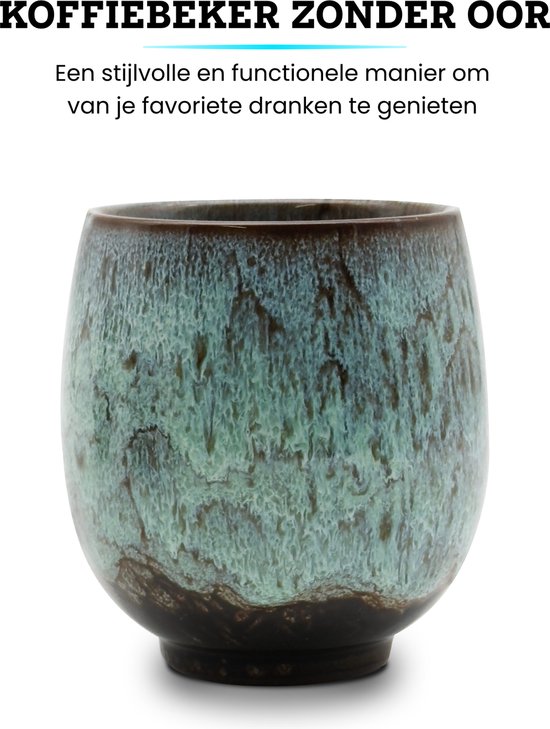 MIAMIO - Set van 4 keramische kopjes (250 ml) / Keramische kopjes