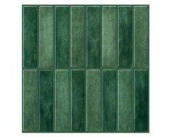 TileTastic tegelstickers - Groen - 5 stuks - Geschikt voor huurwoningen - Eenvoudig aanbrengen of verwijderen - Plaktegels keuken en badkamer