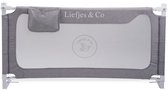 Liefjes & Co Lino Bedhekje 150 cm - In Hoogte Verstelbaar - Inklapbaar - Grijs