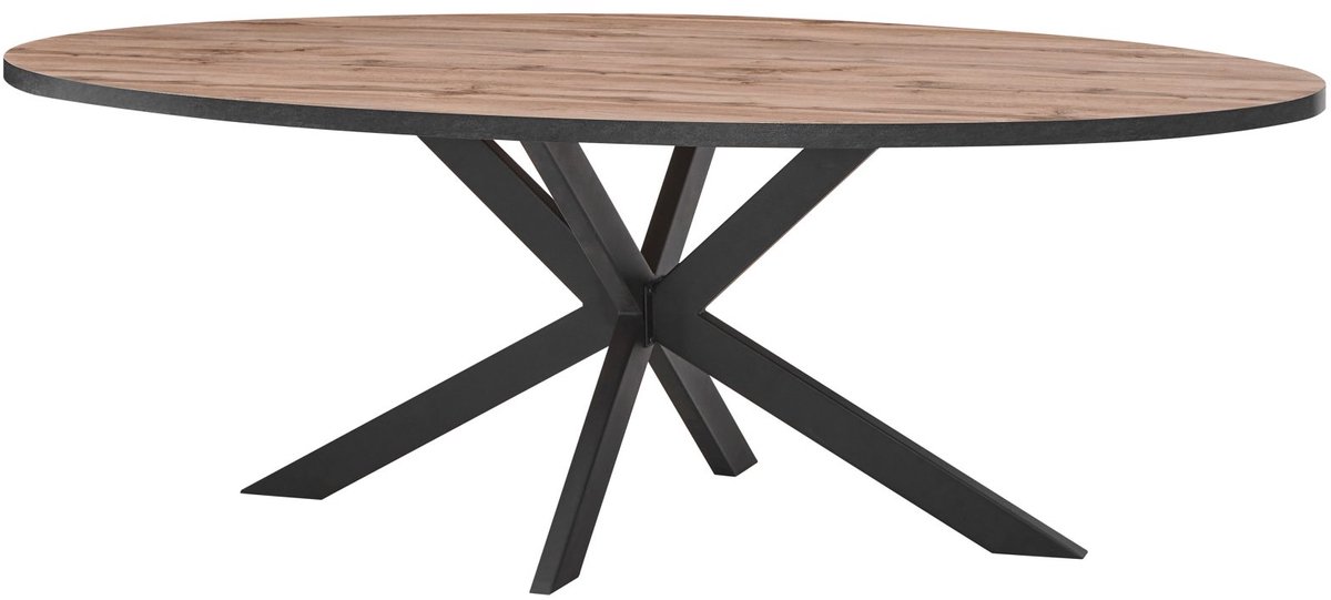 Belfurn - Eetkamertafel ovaal 220x110 cm Nestor in decor mango eik