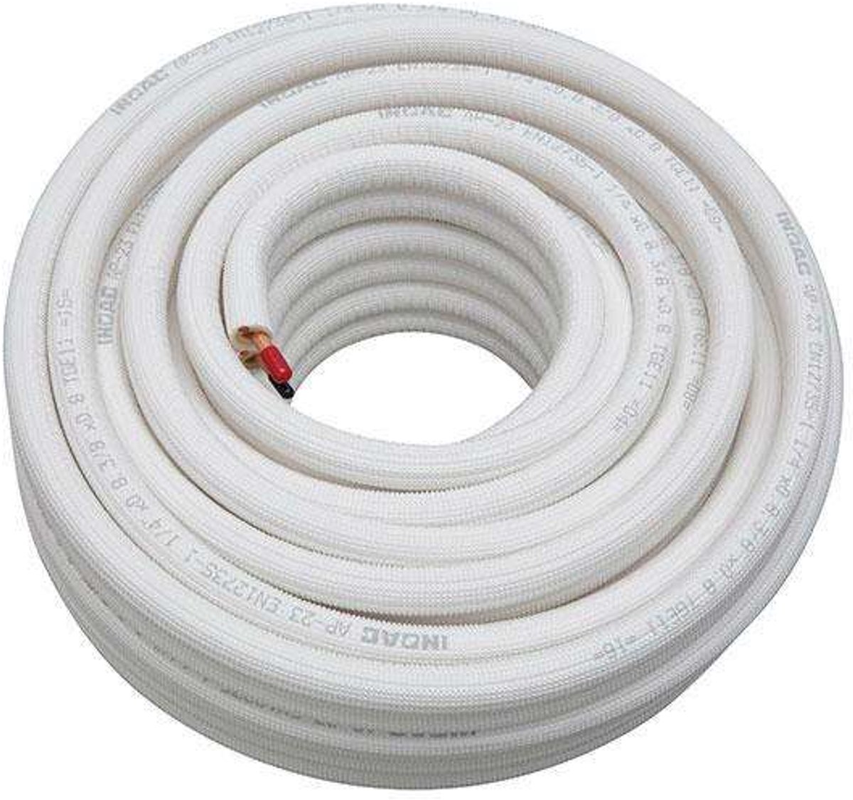 Airco-shopper geissoleerde airco koelleiding 1/4x3/8 20 meter