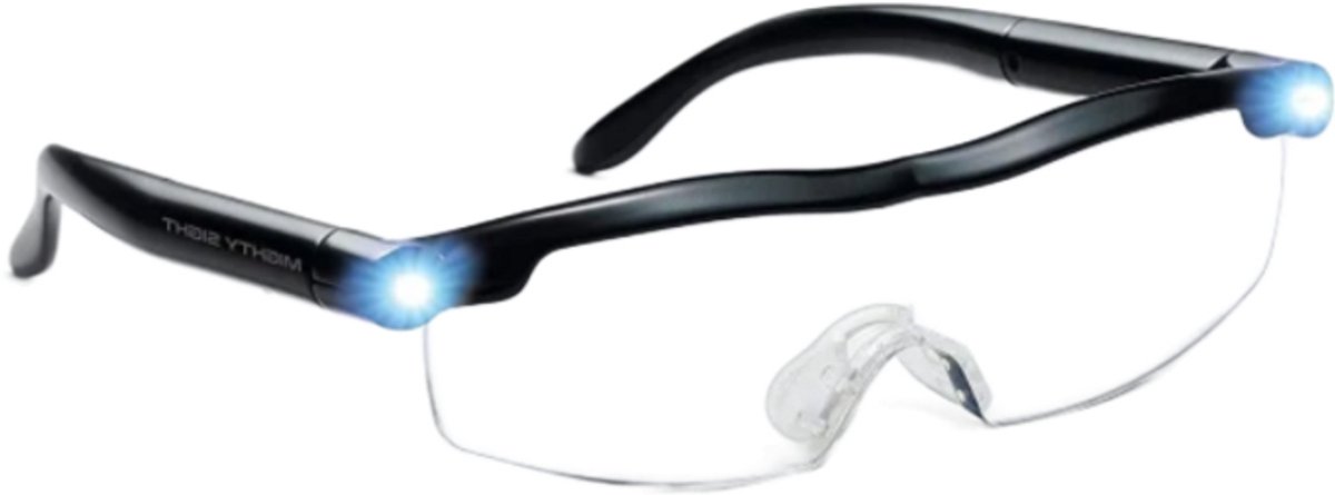 vergrotende bril - met LED verlichting - vergrootglasbril - loepbril - vergrootbril - LOUZIR
