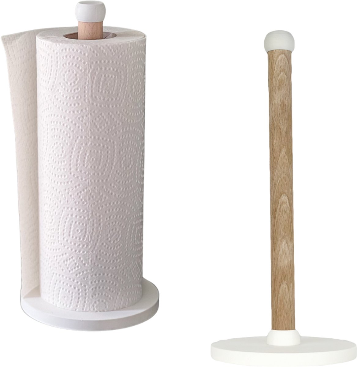 Bol.com Home 3D® - Keukenrolhouder Stracciatella - Houten Staande Rollenhouder - Gemaakt en ontworpen in Nederland aanbieding