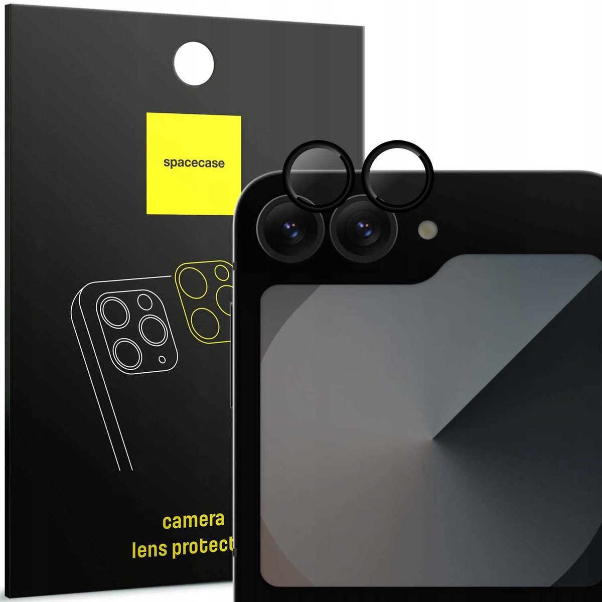 Spacecase Camara-Ring Van Gehard Glas Voor Samsung Galaxy Z Flip 6