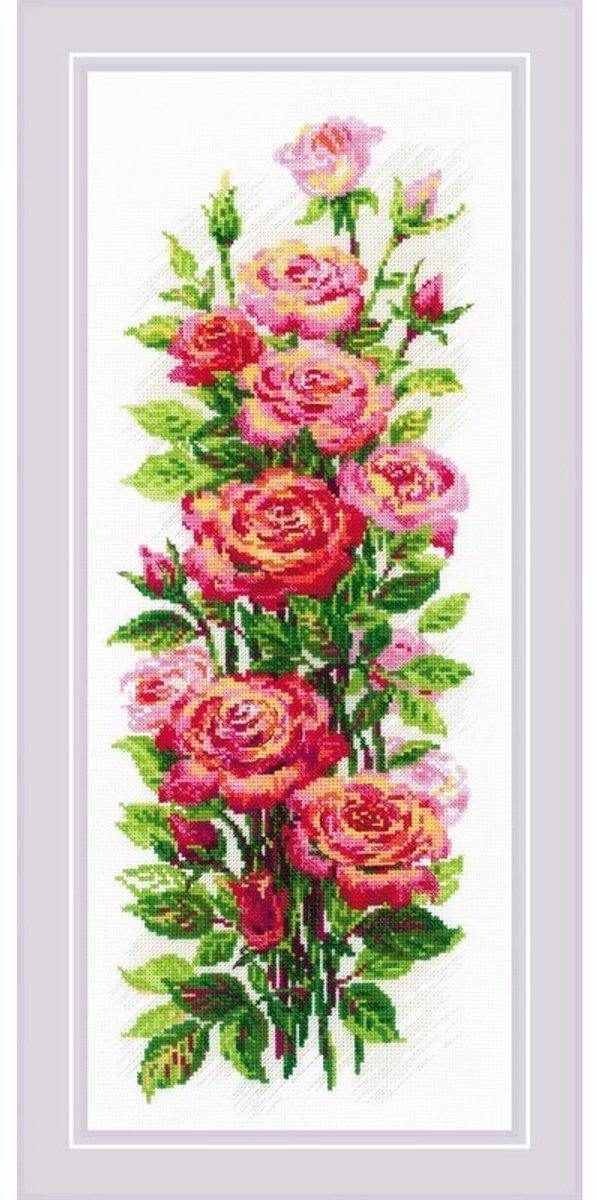 Borduurpakket Bloeiende rozen