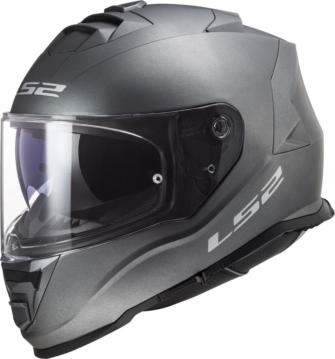 LS2 FF800 Storm II Solid Mat Titanium Integraalhelm - Maat S - Helm