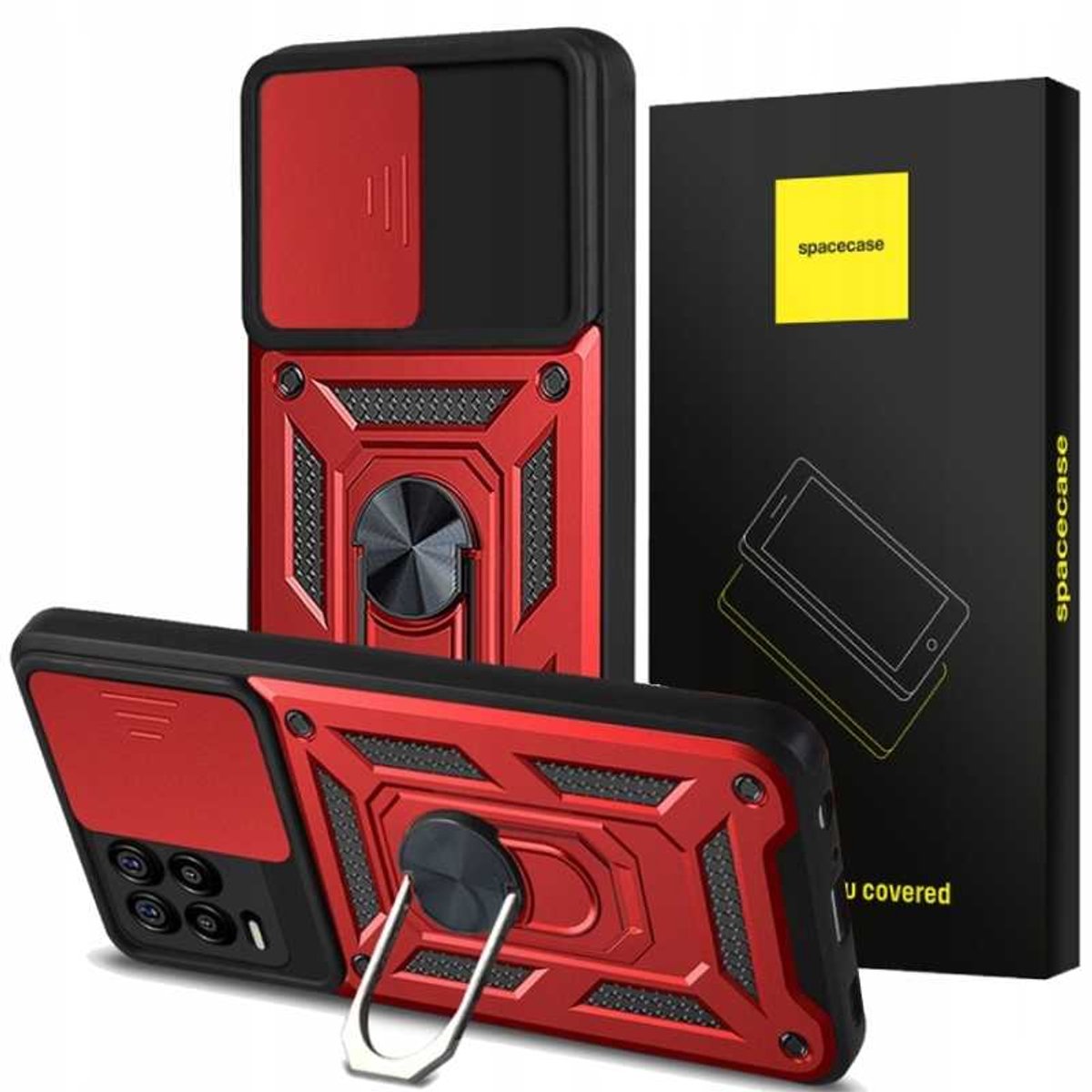 Spacecase Case Cover Voor Realme 8 8 Pro Rood