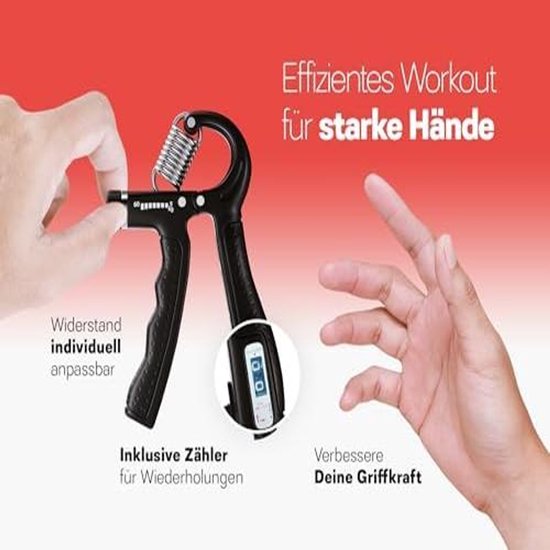 Vingerspiertrainer, vingerrekker, rubberen spiertrainer, handtrainer, versterking van de vingerspierkracht, 3 verschillende intensiteiten, klimtraining (6 stuks