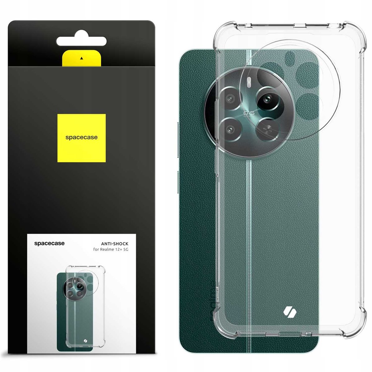 Spacecase Anti-Shock Case Voor Realme 12+ 5G-Telefoon