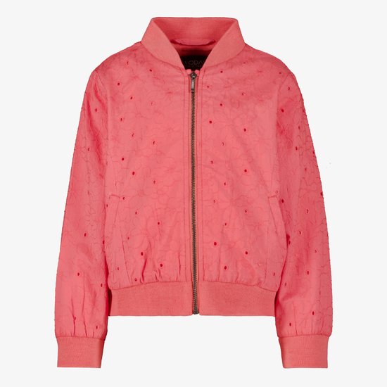 Veste bomber brodée TwoDay pour fille rose corail - Taille 122/128