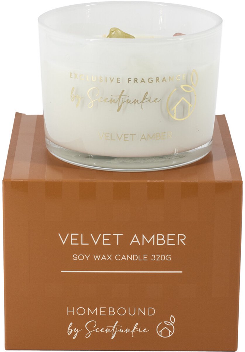 HomeBound by KY | Geurkaars 'Velvet amber' | geurkaars