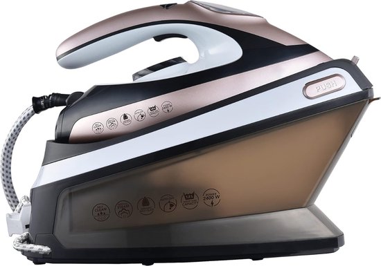 DailySupplies® Strijkijzer - Stoomstrijkijzer met Stoomgenerator - Stoomreiniger - Donkerroze