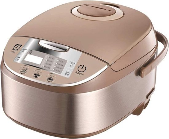 Rijstkoker (2-6L) binnenpan van roestvrij staal 304, intelligente isolatie, bereidt rijst en levensmiddelen voor stoom en groenten, stroomvoorziening 220-240 V US/EU (3L