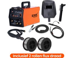 Kibani Lasapparaat MIG-300PRO - Incl. 2 Rollen Lasdraad - IGBT-Inverter-Technologie - Semi-Automatische Omvormer - Lasapparaat Elektrisch - MIG - MMA - TIG
