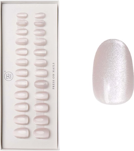 Gelzz Soft Gel Press On Spring Blossom (17) -Medium Round -Semi transparante kleur -