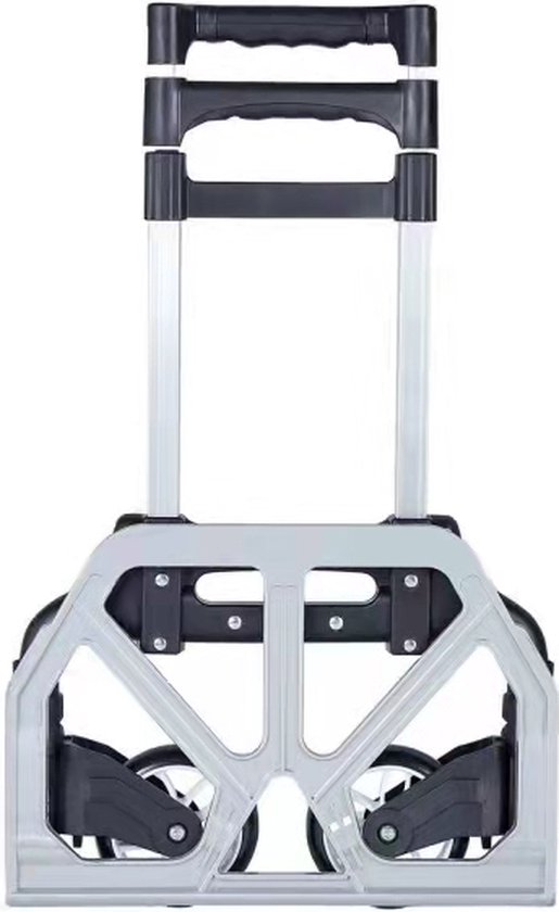 Kibani Steekwagen Opvouwbaar - 75 kg Draagvermogen - Transportwagen - Plateauwagen - Steekkar - Inklapbare Steekwagen - Meubelroller