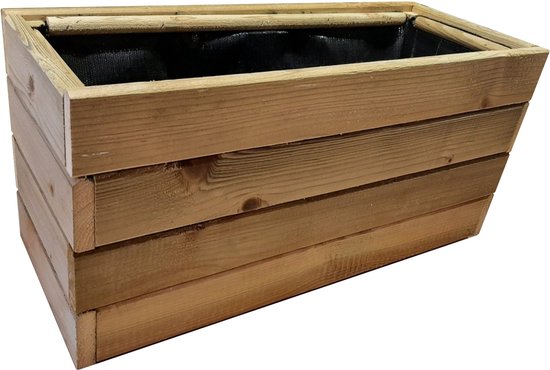 Jardinière, Bac à fleurs, Bac à herbes 59x24x29cm.