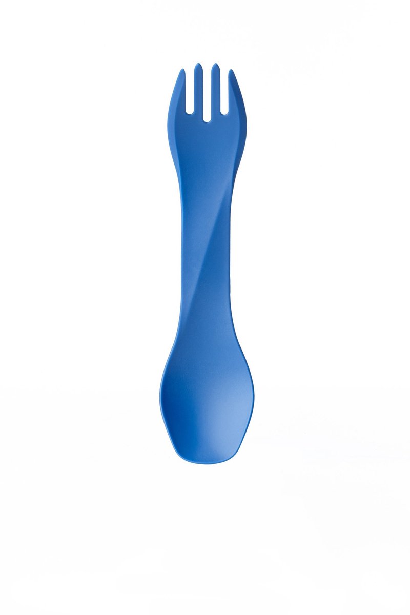 Human Gear - GoBites BIO - Herbruikbaar - Bestek - Spork - Dark Blue - campingbestek