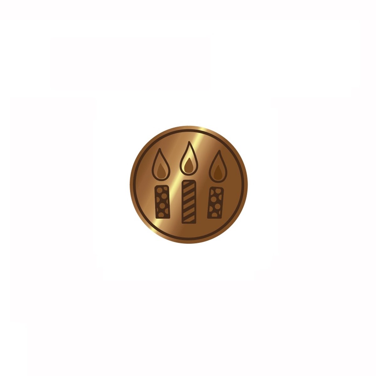 Waxzegel stempel Kaarsjes