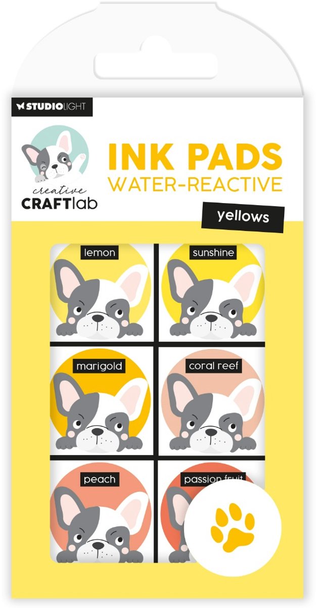 CCL Ink Pads Water-reactive yellows Essentials nr.21