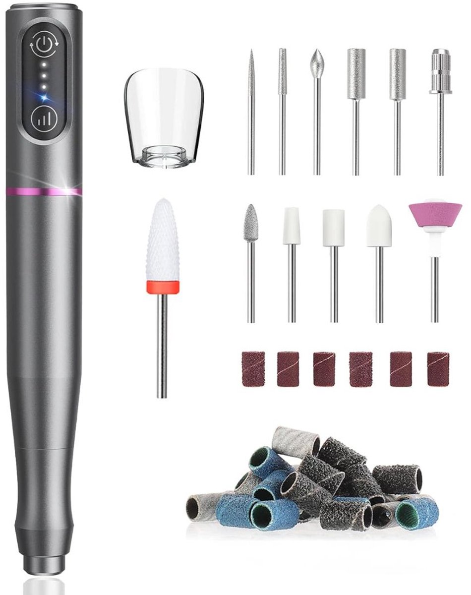 VELTRR® Nagelfrees - Elektrische Nagelvijl - Manicure Set Elektrisch - Pedicure Apparaat