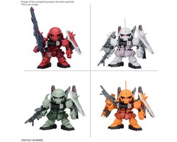 foto van Bandai -Gundam Seed BB Senshi ZGMF Zaku Series Set SDCE