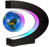 ORTHO® - Globe flottant magique - Accessoire de bureau unique - Veilleuse - Eclairage LED - Globe magnétique
