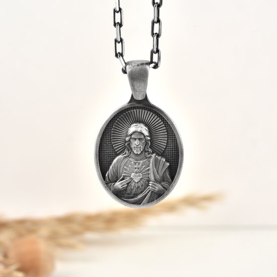 Zilveren ketting met hanger hart parel | Lucardi-NL