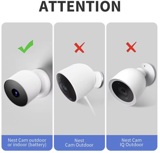 Beveiligingscamera Hoes - Zwart - Google nest camera - Google nest - beschermhoes - anti regen - helder zichtvideo beschermer - Camera hoes- Camera Cover van Google — afbeelding 4