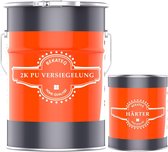 2K PU sealer kleurloos 5L voor buiten en binnen I UV-bestendig en waterbestendig I Heldere lak glanzend I Verzegeling voor hout, beton, tegels, steen, metaal & meer I voor muren & vloeren - BEKATEQ LS-735
