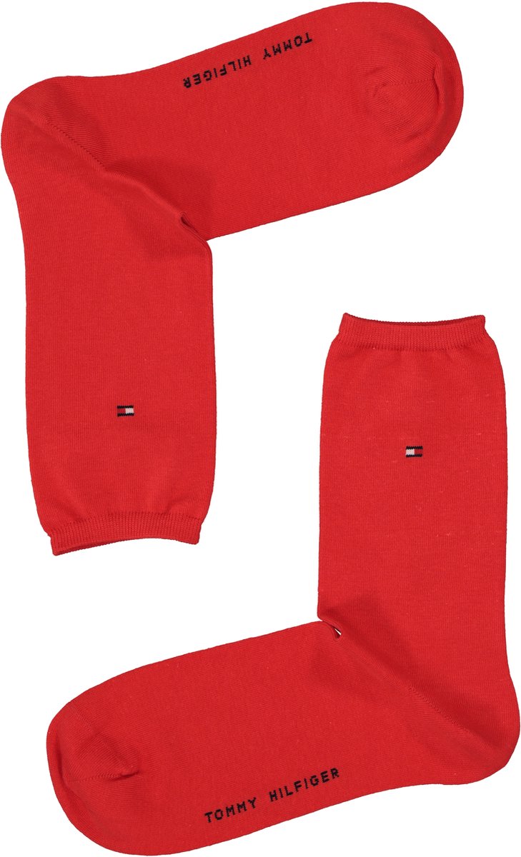 Tommy Hilfiger damessokken Casual (2 - pack) - uni katoen - Tommy rood en blauw — afbeelding 5