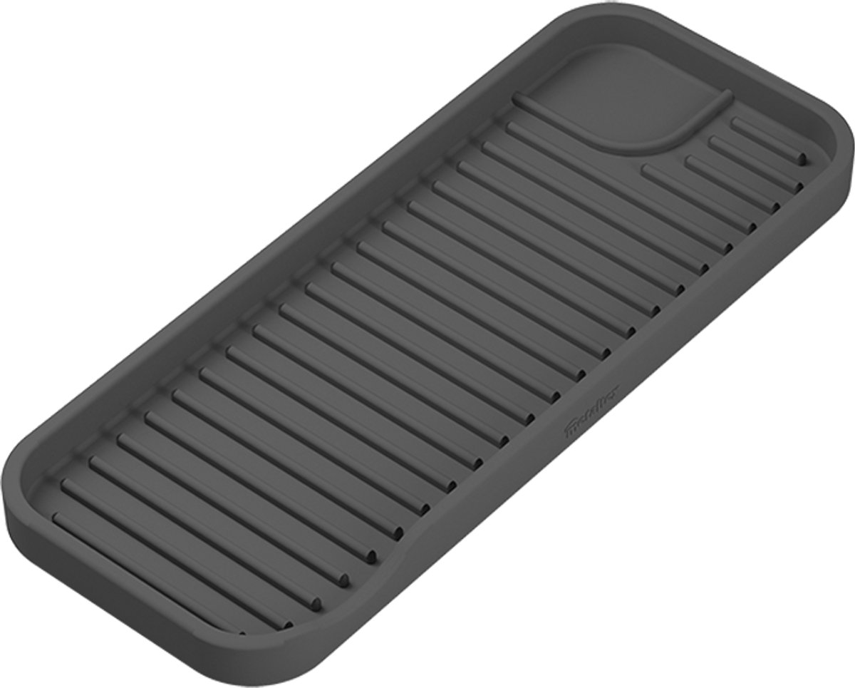 Metaltex - TidyMat - Afdruipmat - Afdruiprek - Siliconen - 23 x 9 x 1,4 cm - Handig afdruipen