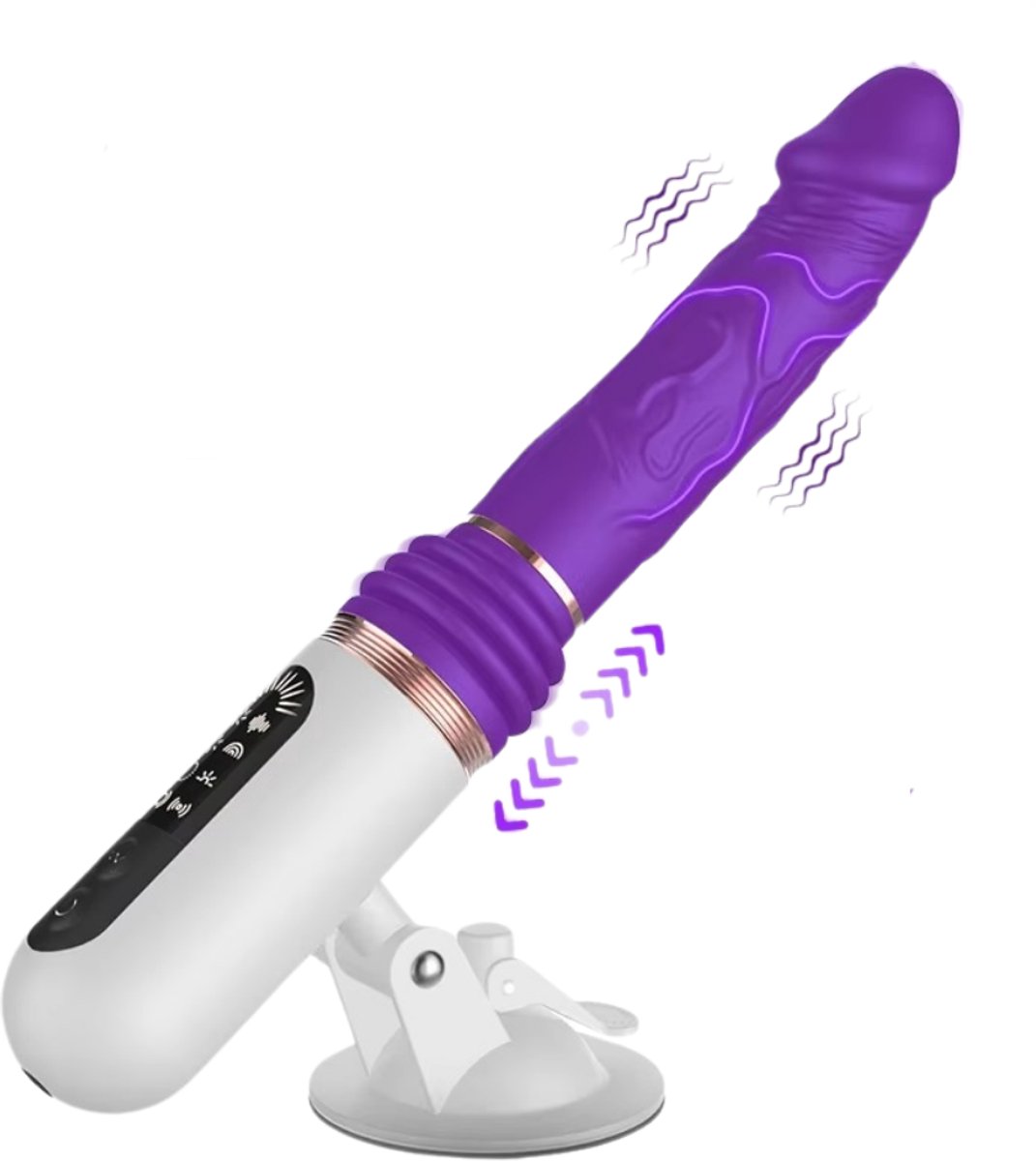TipsToys Sex Machine voor Vrouwen - Dildo Vibrator Machine - Clitoris Gspot Stimulator Sex Toys Paars