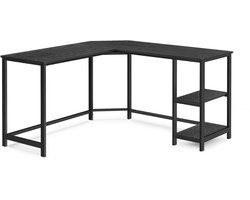 MAZAZU - Hoekbureau - Computerbureau - Zwart - L-vormig - 138 x 138 x 76 cm
