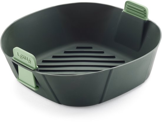 Lékué Airfryer Mandje - Maat L - Siliconen - Grey