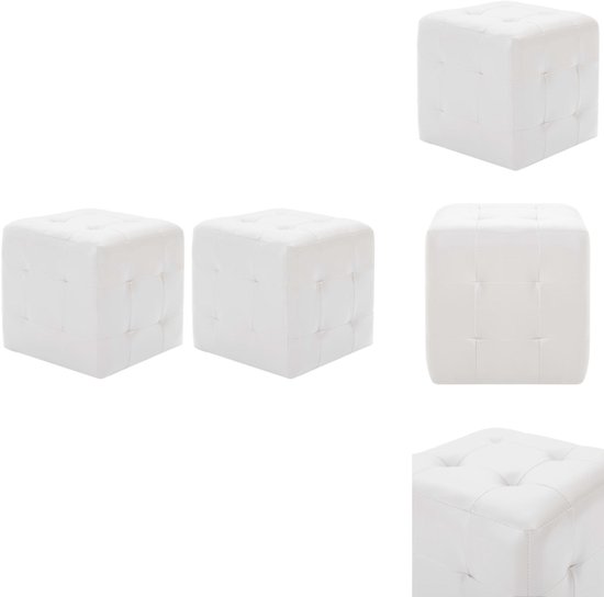 CLP Hocker Forinta Ribstof - creme | Leen Bakker CLP Hocker Forinta Ribstof - creme | Leen Bakker