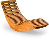Casaria Ligstoel - FSC®-Gecertificeerd Acaciahout -154x60x78cm