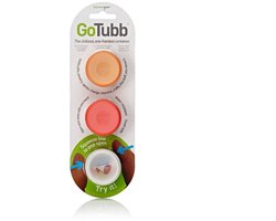Human Gear - GoTubb 3-Pack - Small - Clear/Orange/Red - pillendoosje - opbergdoosje