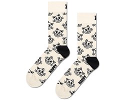 Happy Socks unisex sokken cat wit II Image