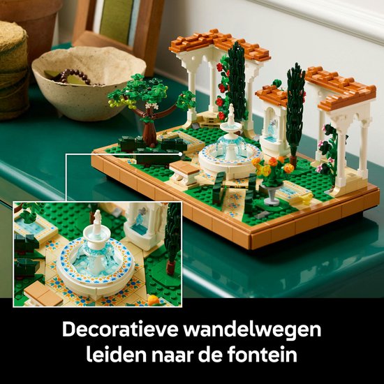 Jardin d'icônes LEGO avec fontaine - 10359