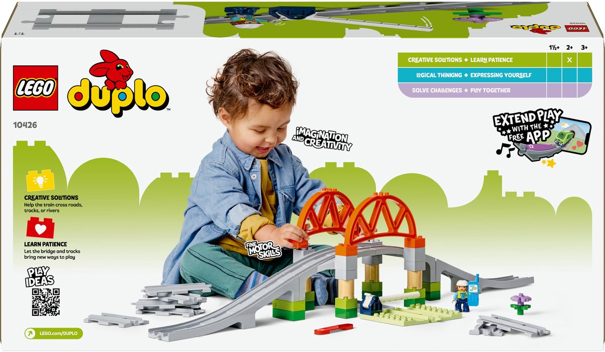 LEGO DUPLO - Stad Treinbrug en rails uitbreidingsset - 10426 — afbeelding 9