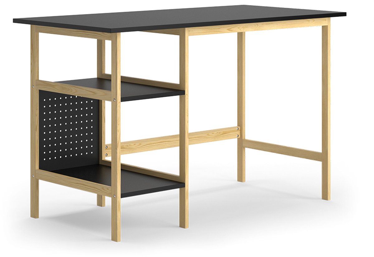 Vicco Elvia Bureau – 120 x 60 cm Zwart